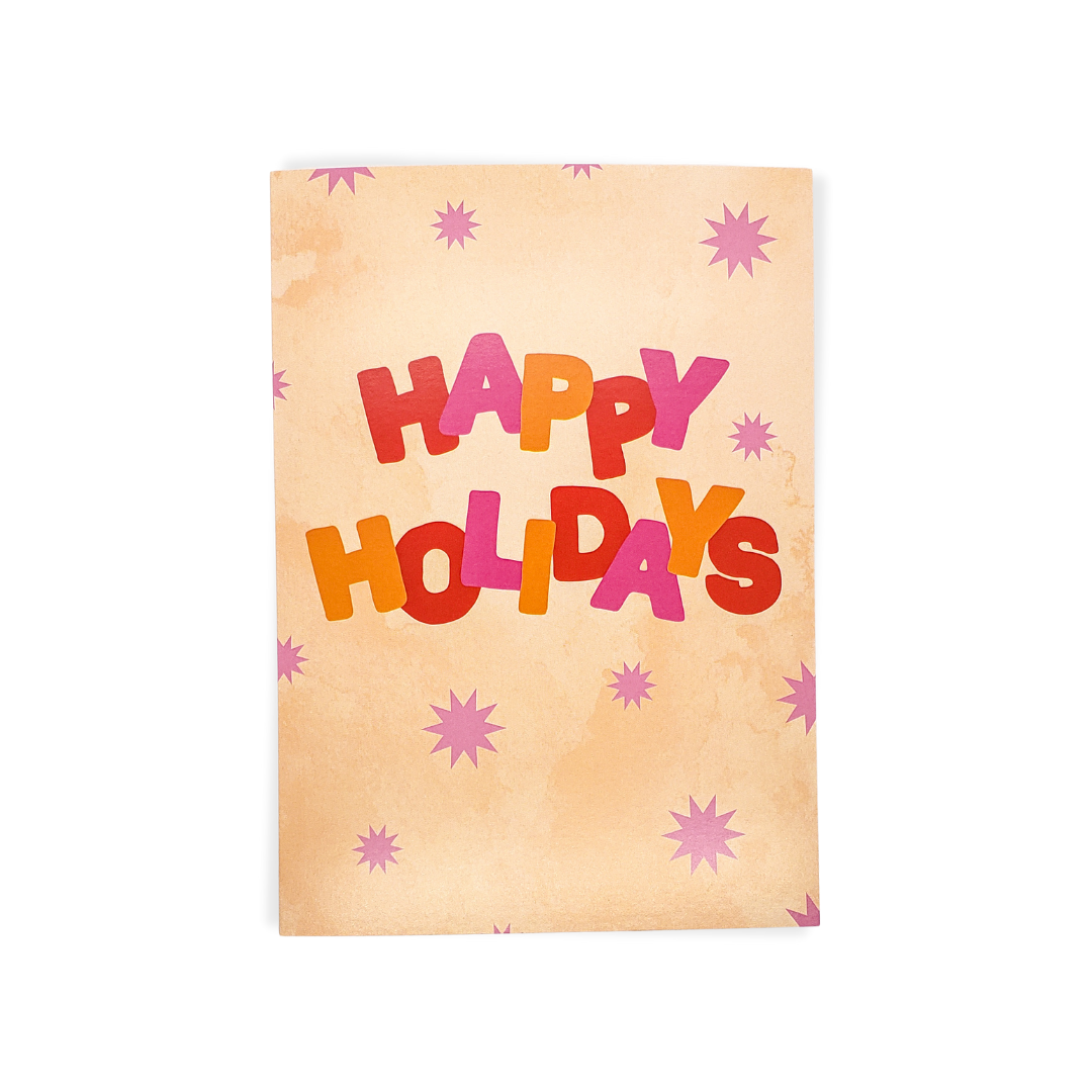 Happy Holidays Illustrated Greeting Card