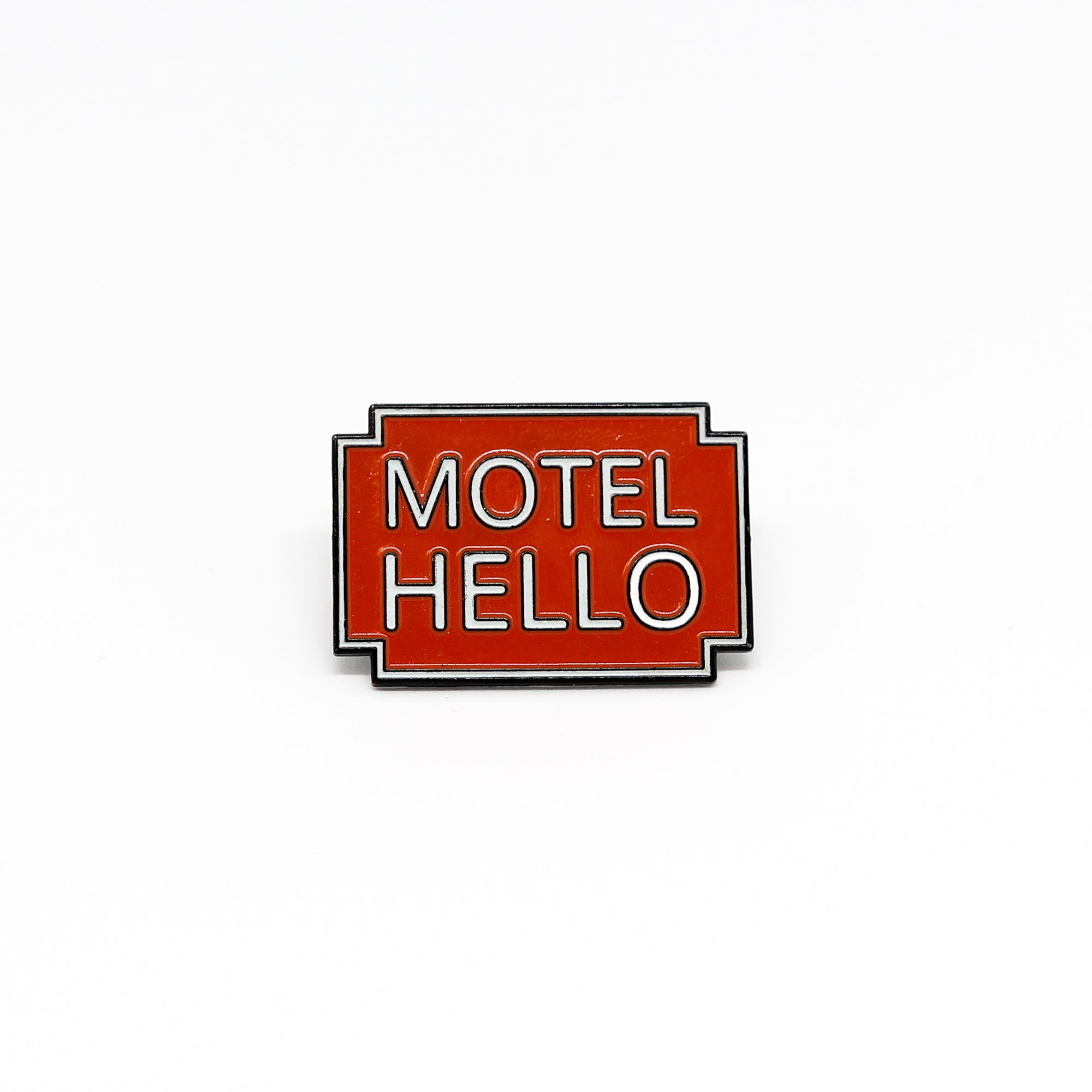 Motel Hello Sign Enamel Pin