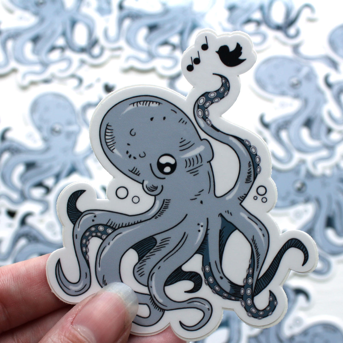 Cute Octopus and Friend Sticker
