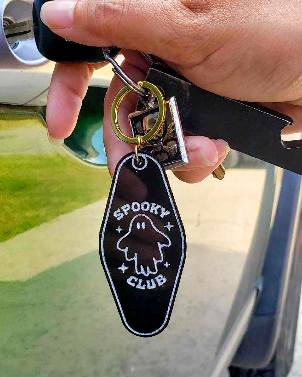 Spooky Club Acrylic Hotel Keychain