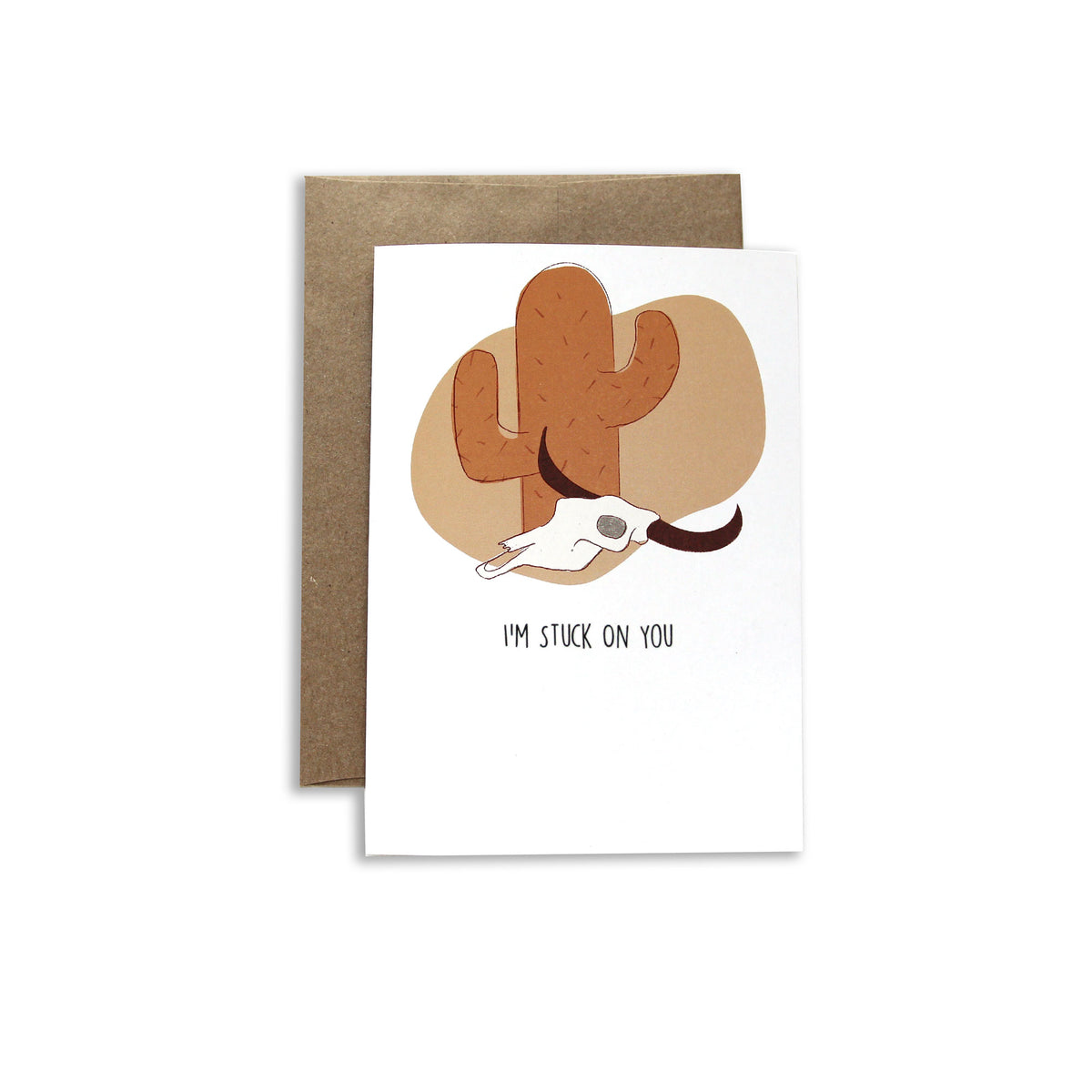 I&#39;m Stuck On You Greeting Card