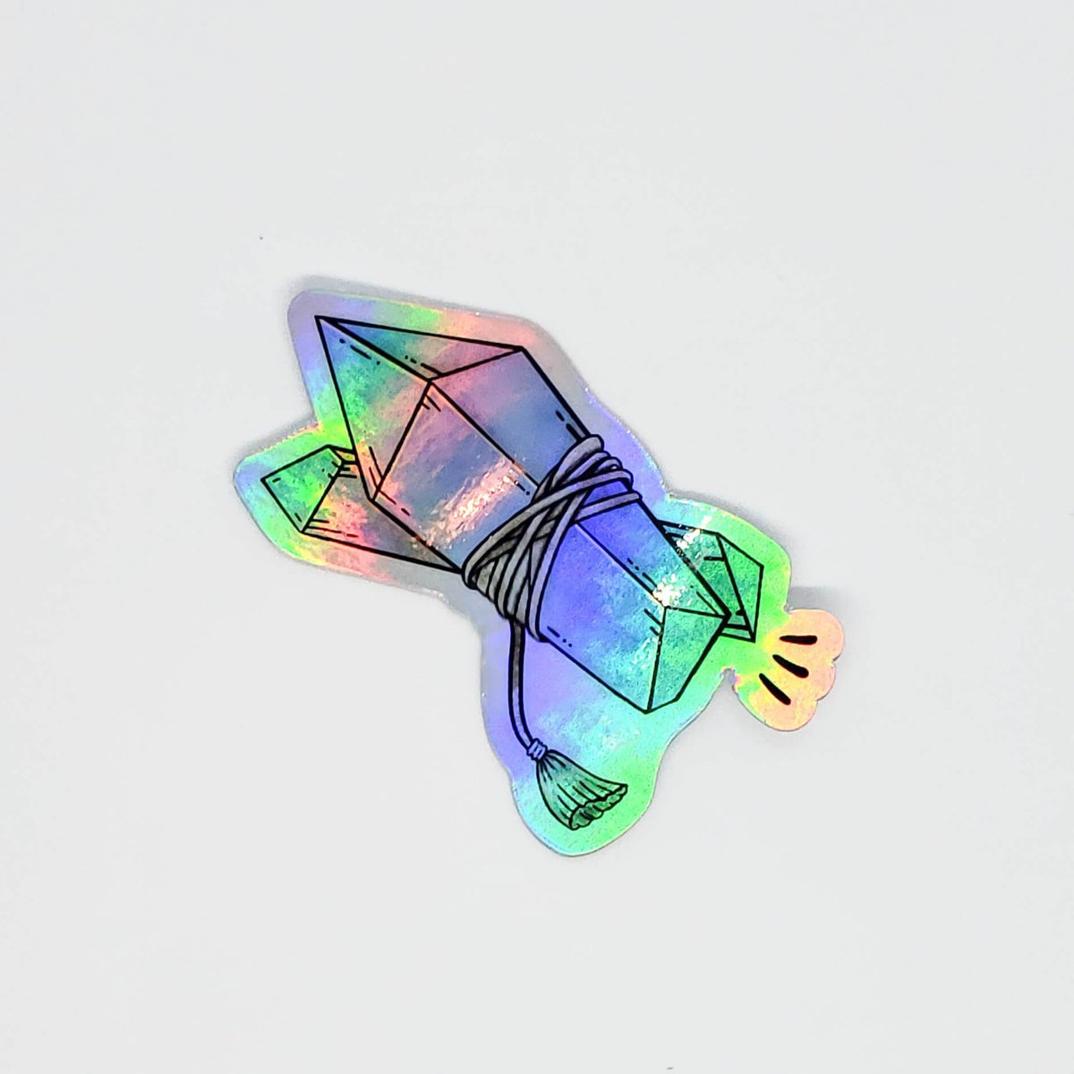 Crystal Clear Holographic Sticker