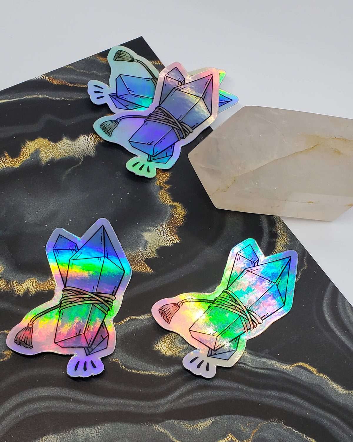 Crystal Clear Holographic Sticker