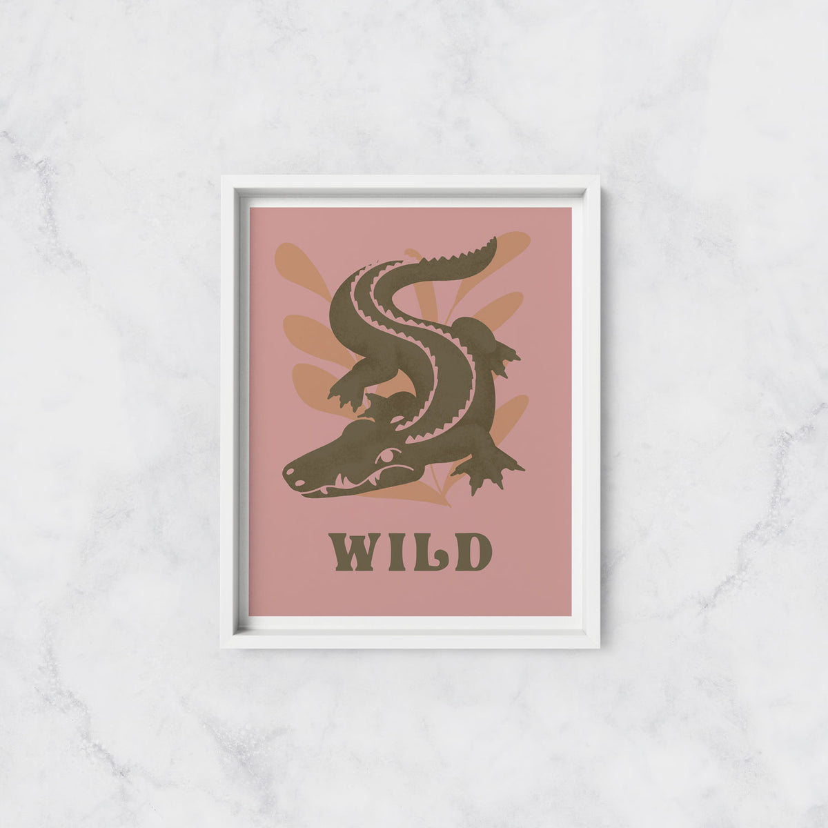 Wild Gator Art Print