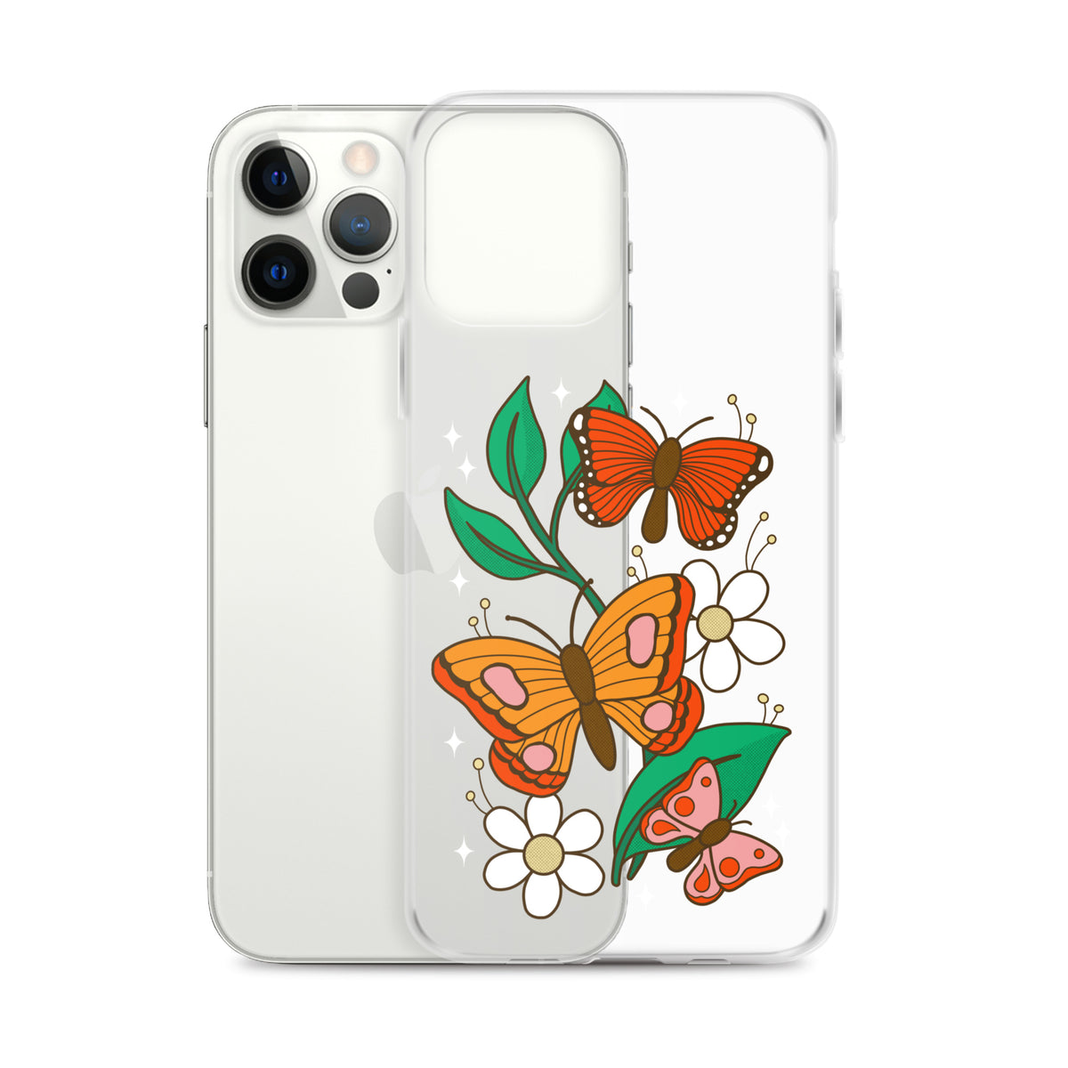 Retro Butterflies iPhone Case