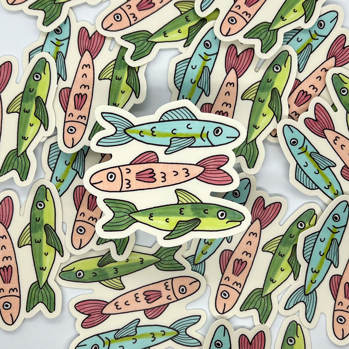 Fish School Friends Sticker