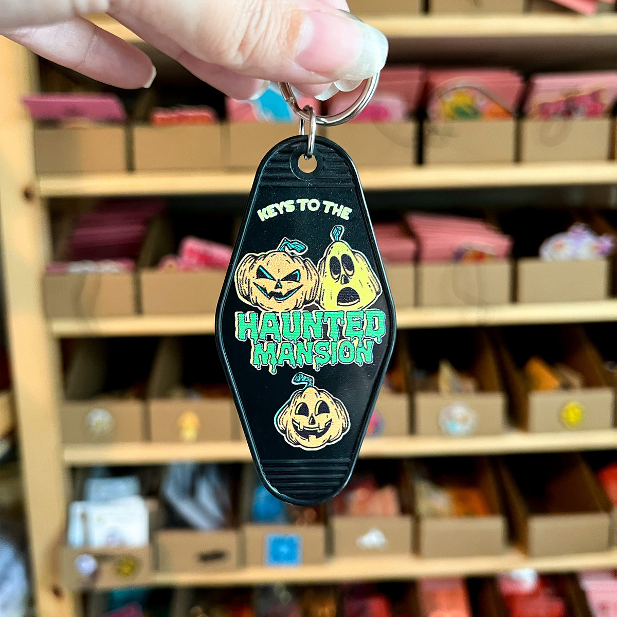 Keys to the Haunted Mansion Motel Keychain