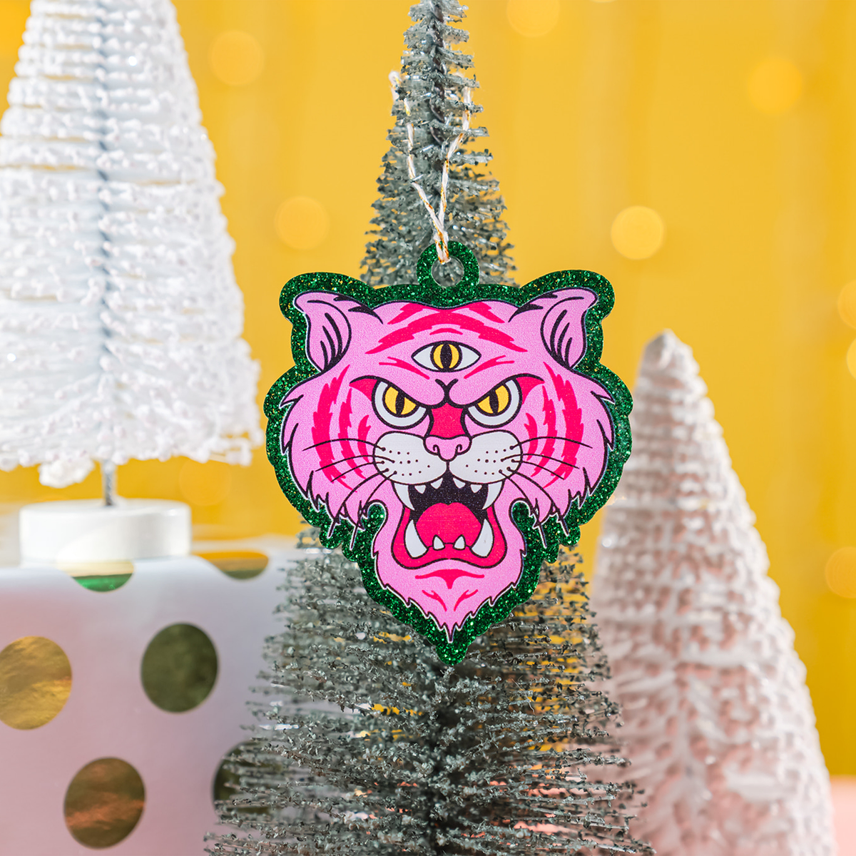 Neon Tiger Acrylic Ornament