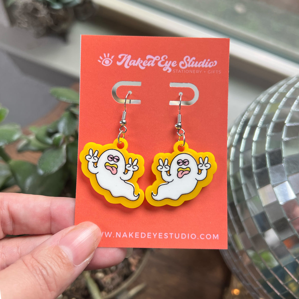 Neon Ghostie Earrings