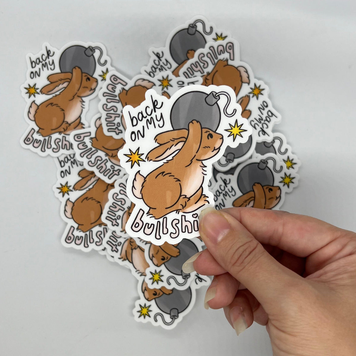 Bullshit Bunny Vinyl Sticker
