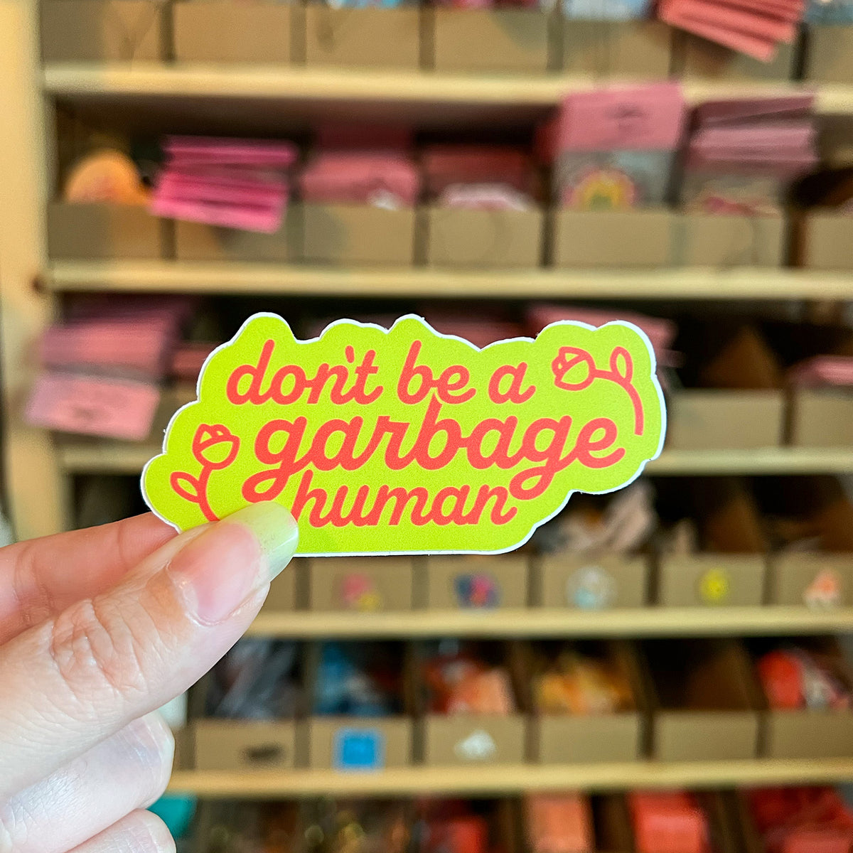 Garbage Human Sticker