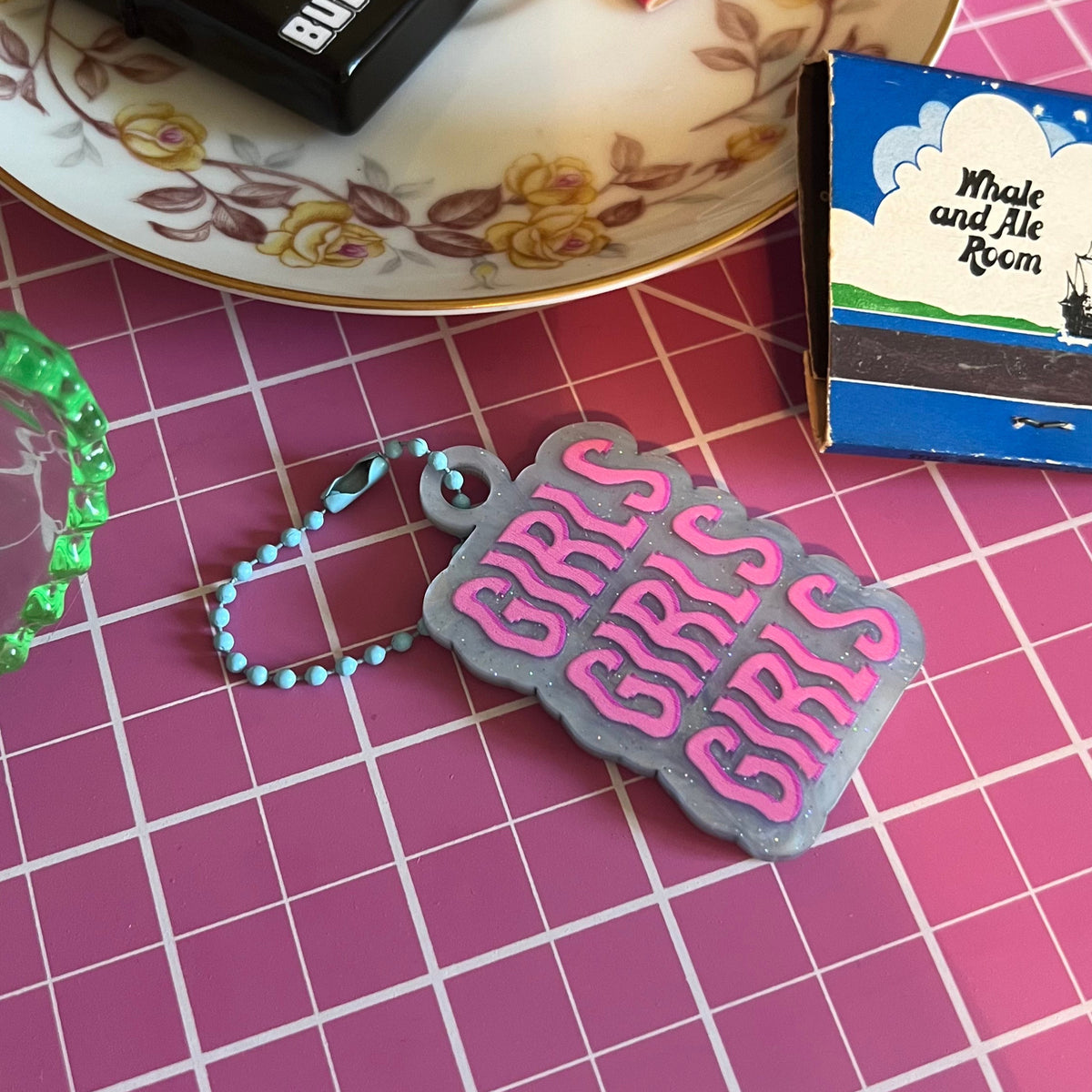 Girls Girls Girls! Acrylic Key Ring Charm