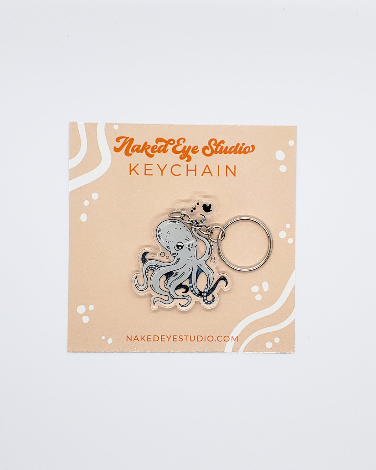 Octopus Friend Acrylic Charm Keychain