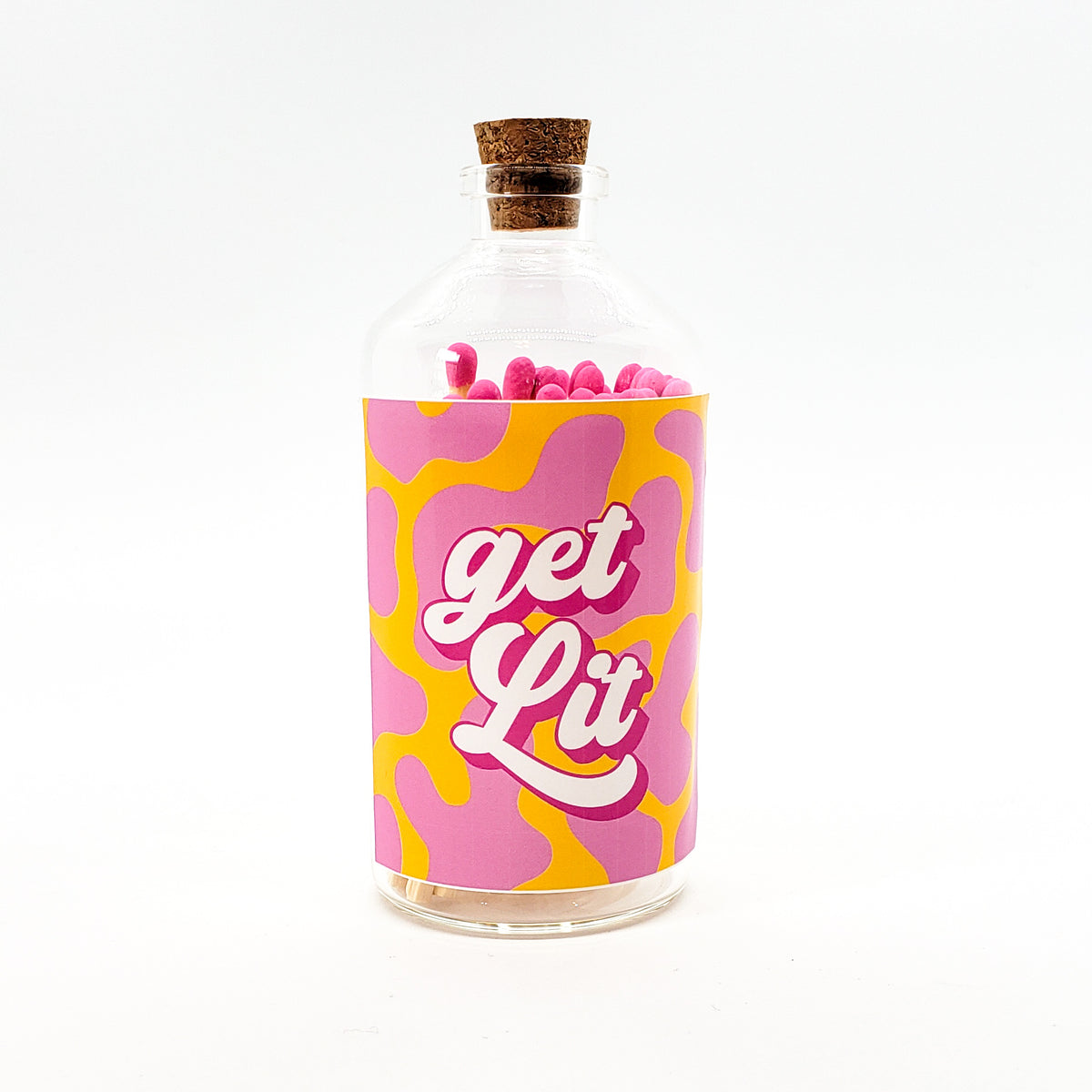 Get Lit - Colorful Matches in Glass Jar