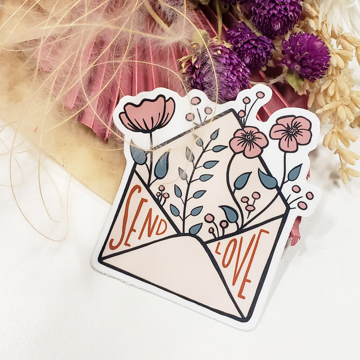 Send Love Flower Sticker