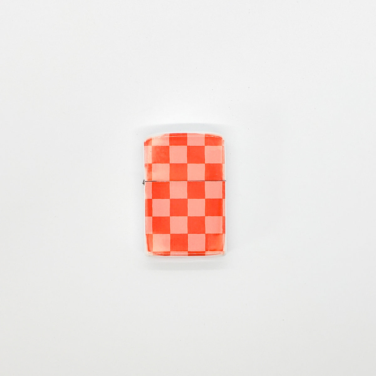 Red Checkered Refillable Lighter