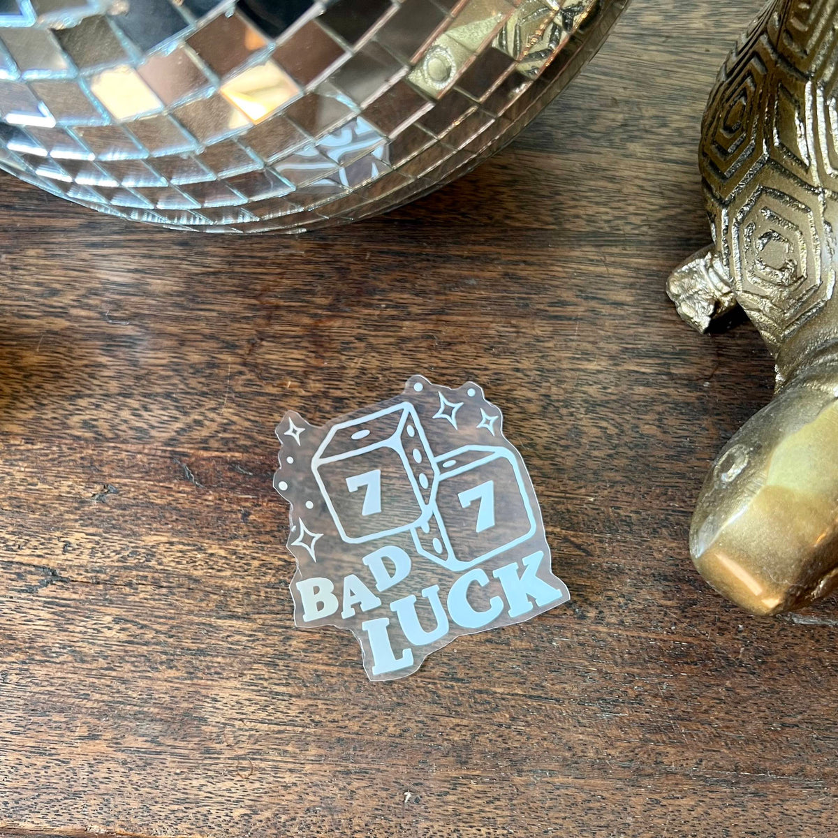 Bad Luck Transparent Sticker