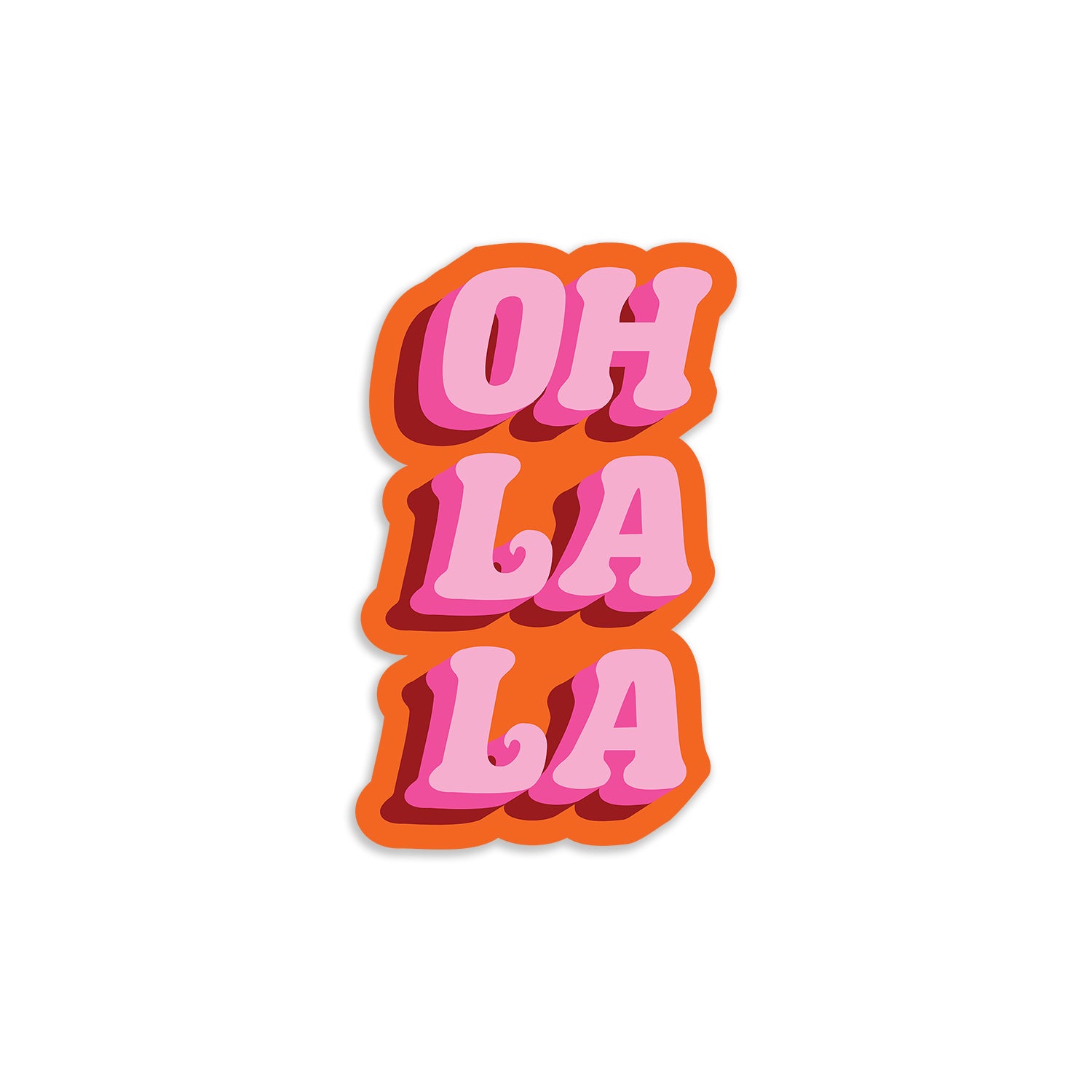Oh La La Vinyl Sticker