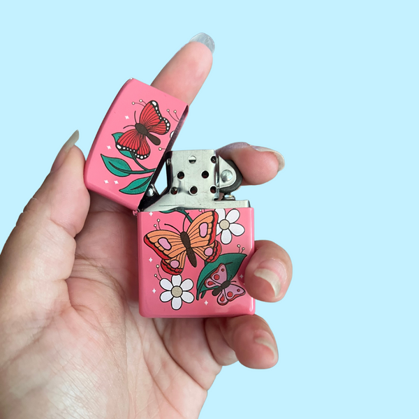 Sweet Butterflies Refillable Lighter - Naked Eye Studio
