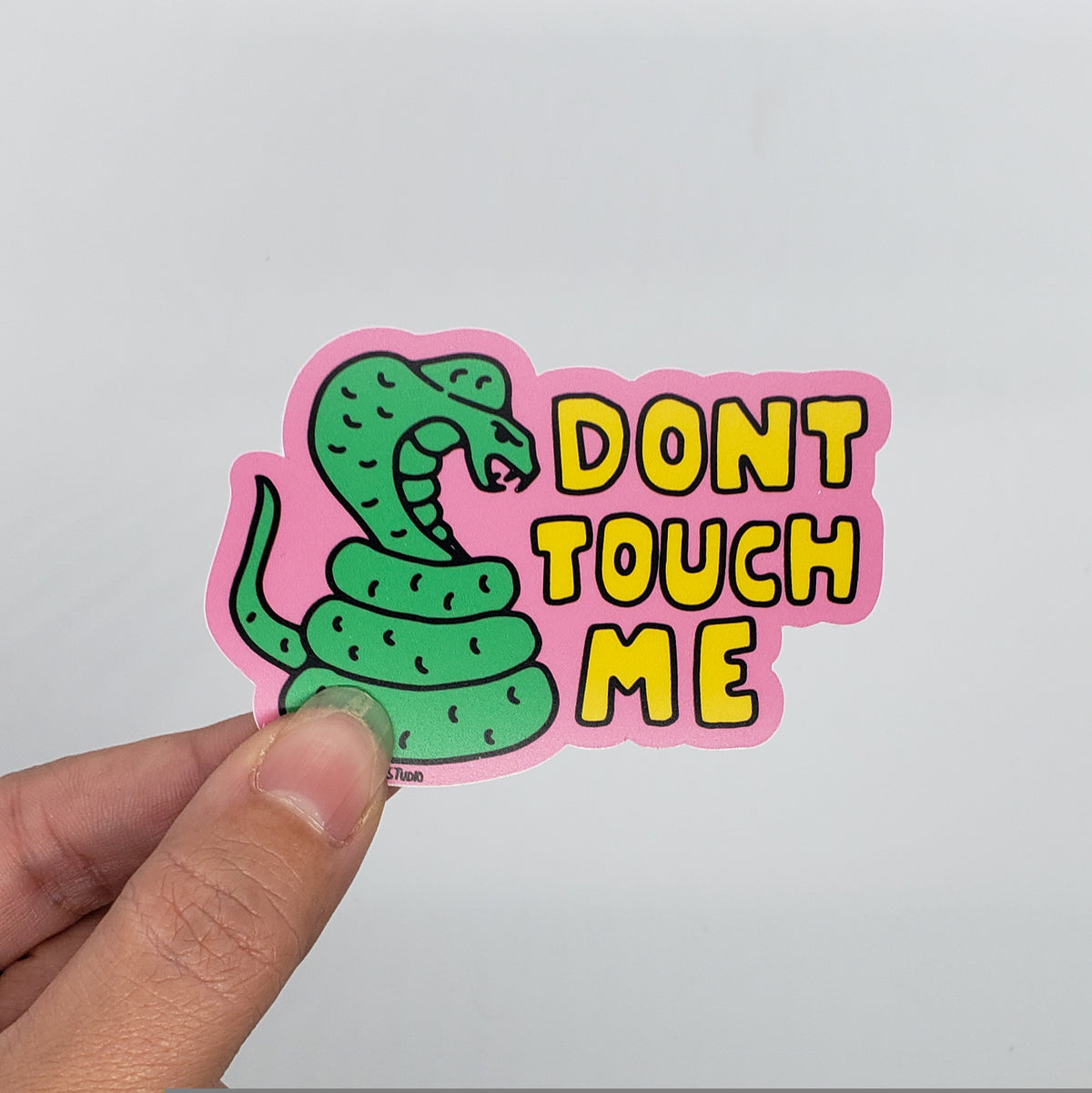 Don&#39;t Touch Me Vinyl Sticker