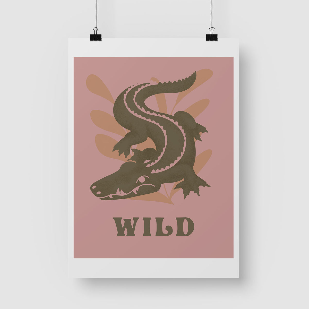 Wild Gator Art Print