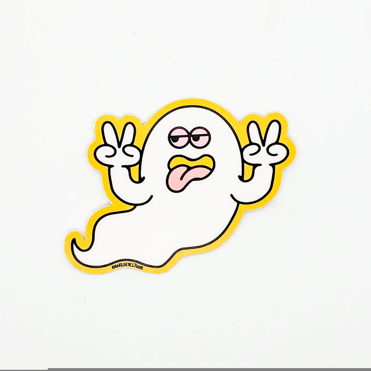 Silly Ghost Vinyl Sticker
