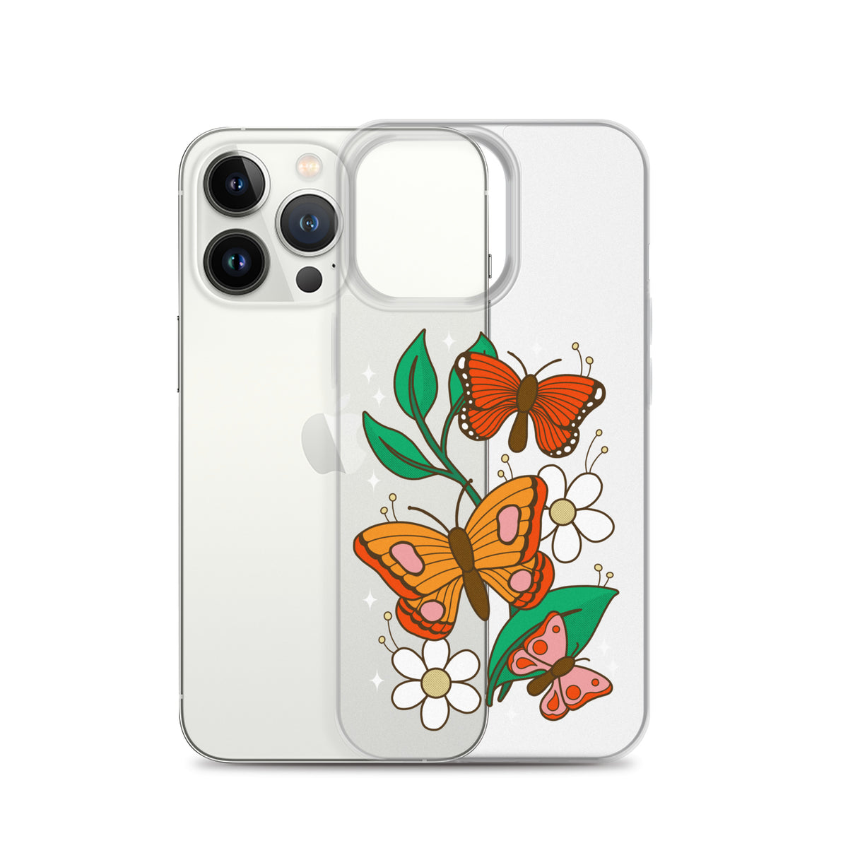 Retro Butterflies iPhone Case