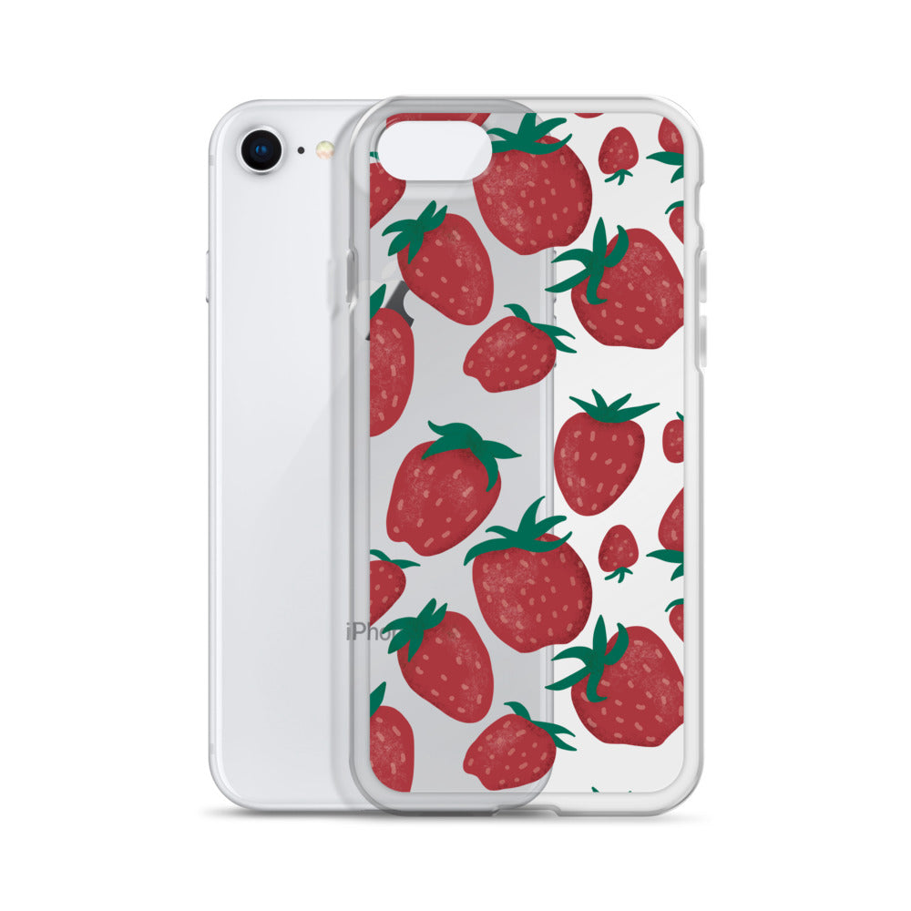Strawberry Fields Transparent iPhone Case