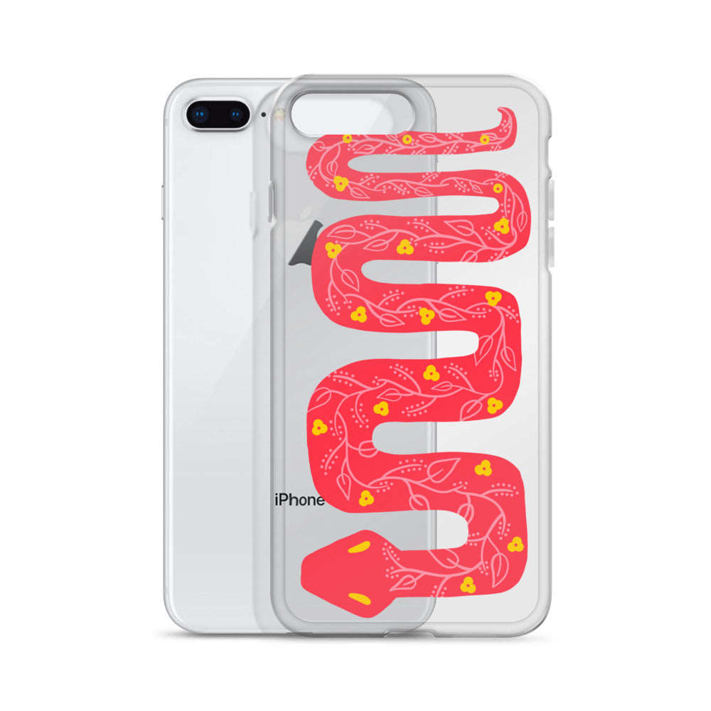 Sneaky Snake Transparent iPhone Case