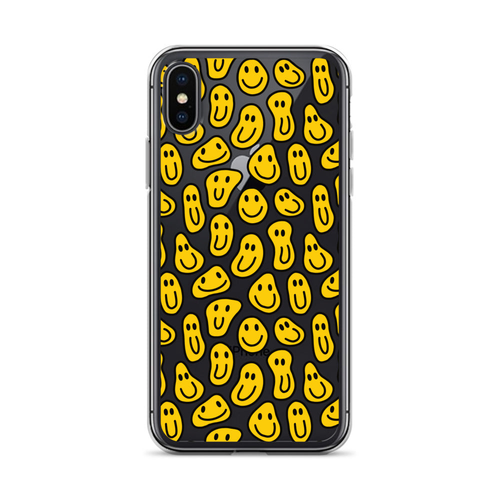 Stay Smiling Transparent iPhone Case
