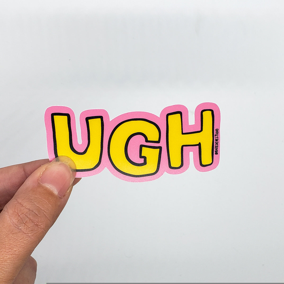 Ugh Pink Sticker